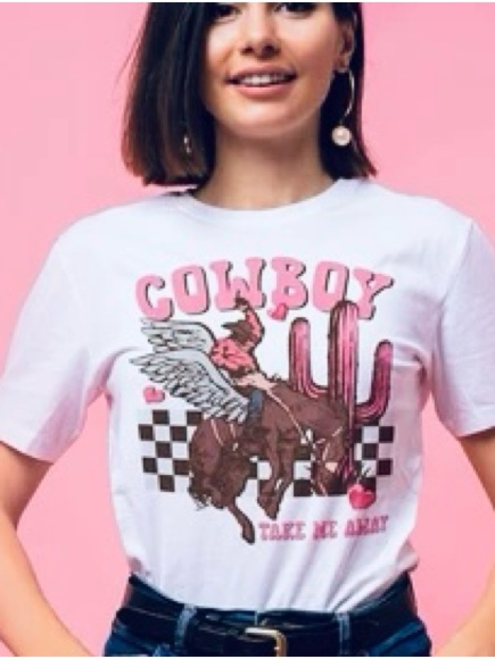 Bohemian Cowgirl Graphic Short Sleeve Tee